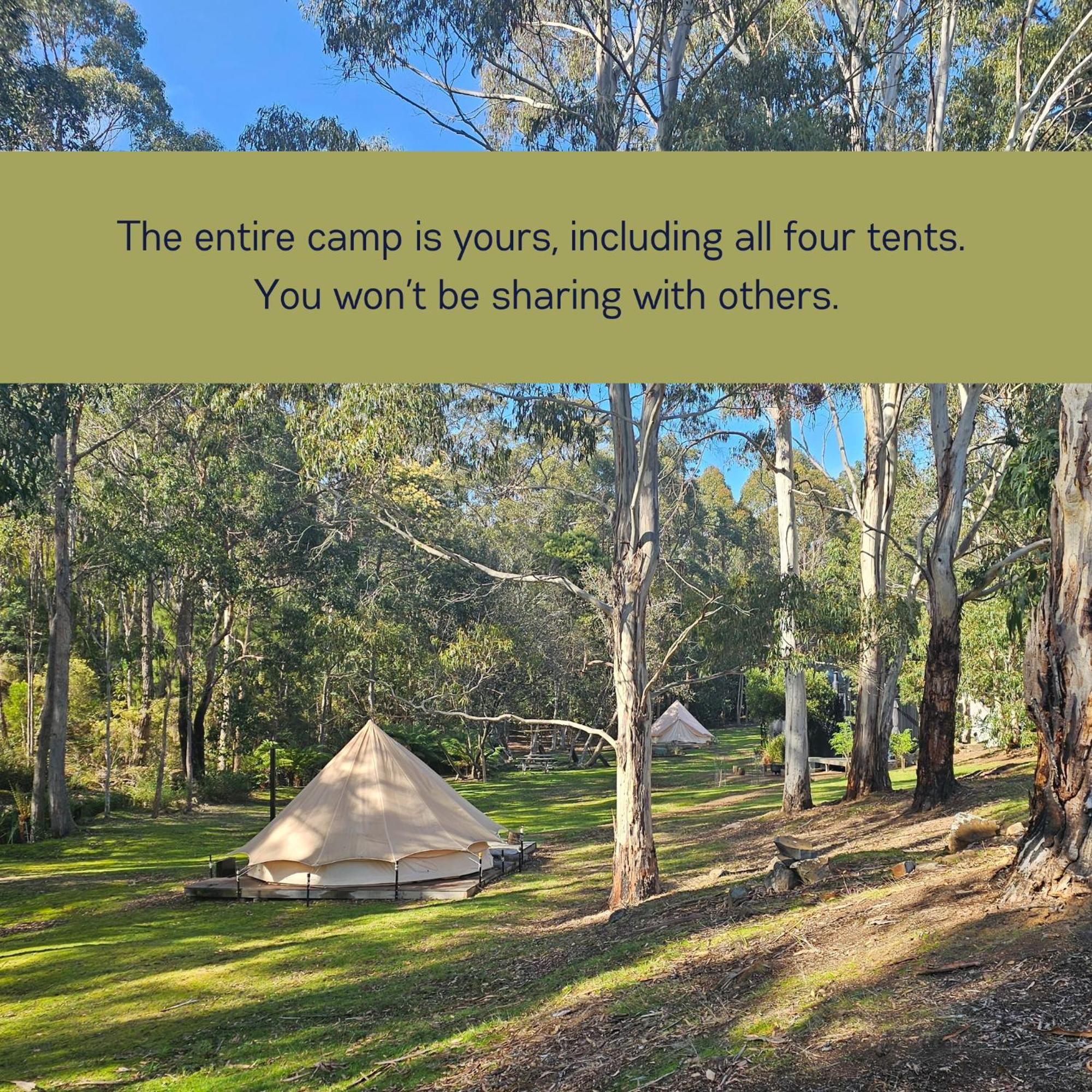 Base Glamp Bruny - Heated Tents For 8 People Luxury tent Alonnah